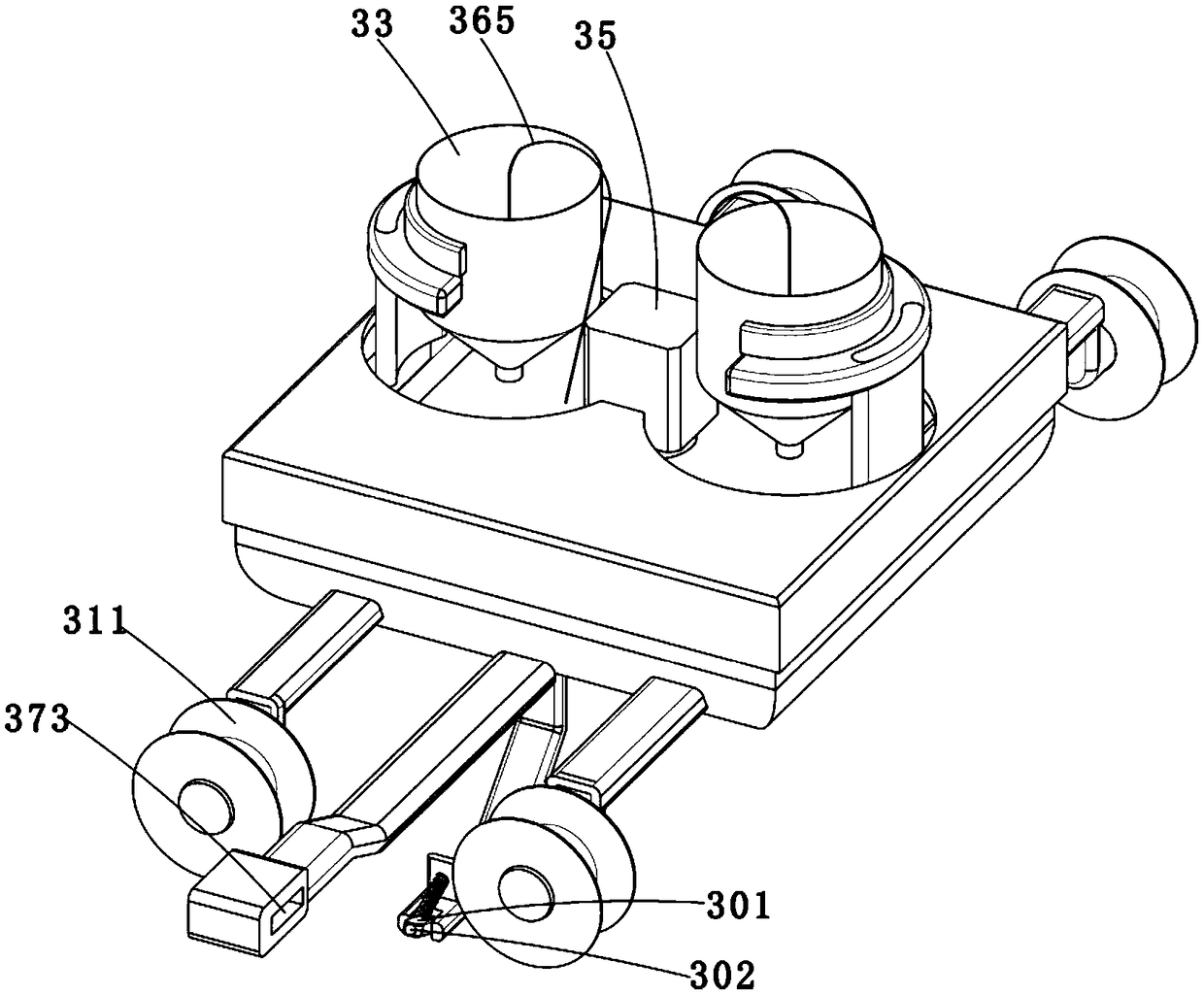 Detecting equipment for fan blades of wind turbine