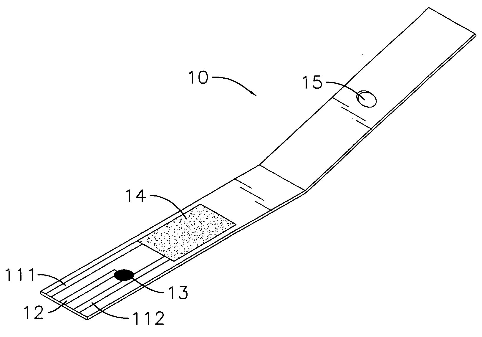 Blood test chip for blood substance measuring device