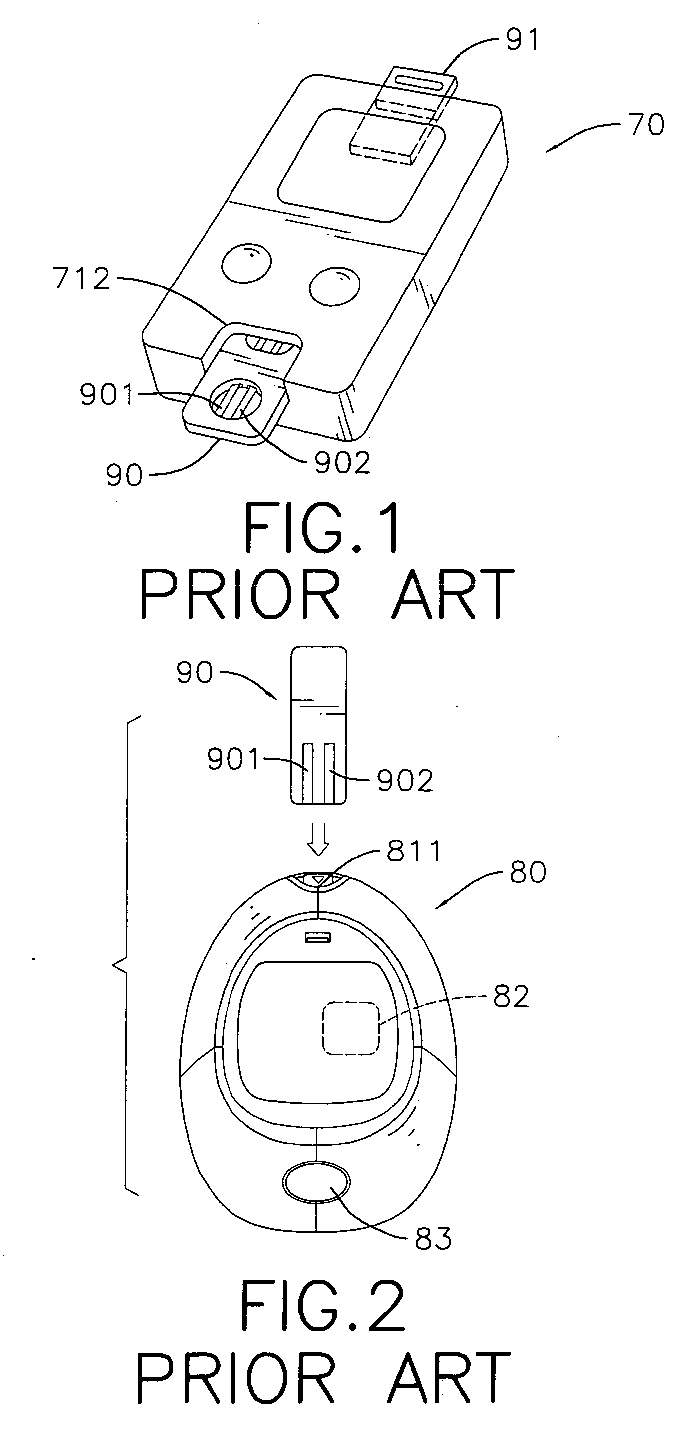 Blood test chip for blood substance measuring device