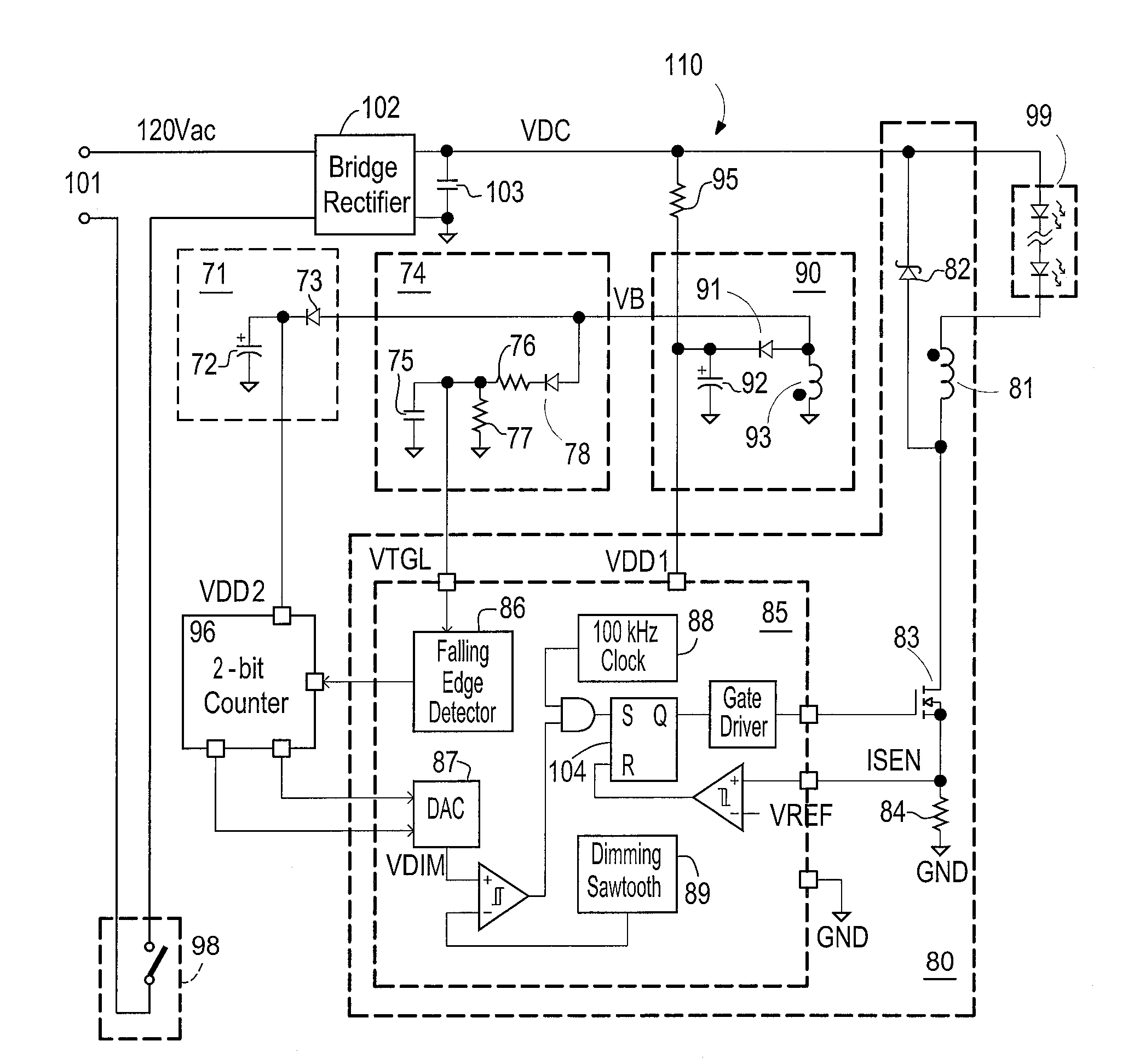 Dimmable LED lamp and dimmable LED lighting apparatus