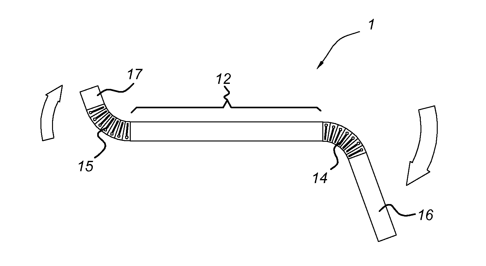 Steerable tube, endoscopic instrument and endoscope comprising such a tube, and an assembly