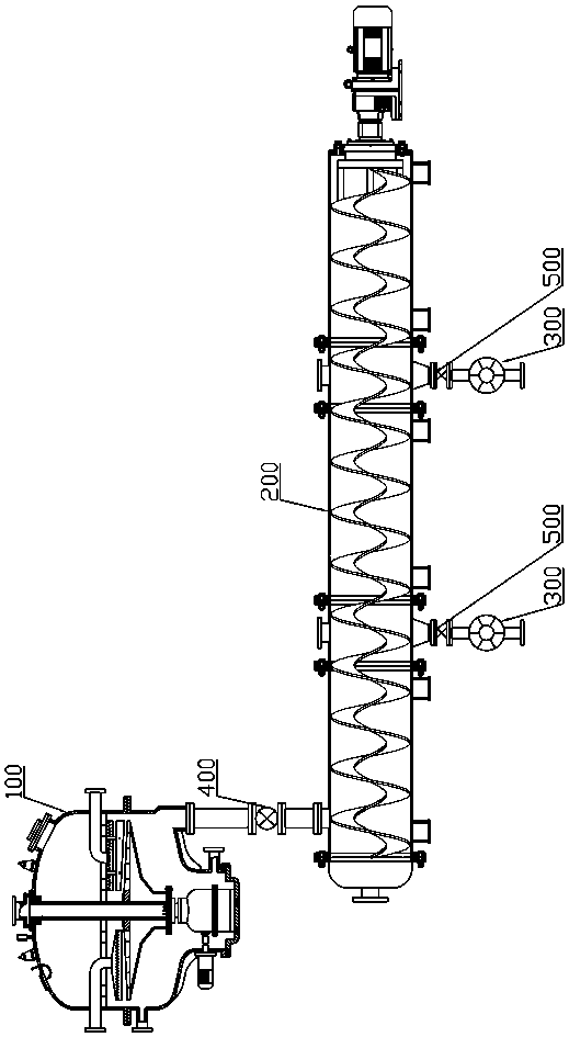 Continuous separating and drying system for wet-process production of insoluble sulfur