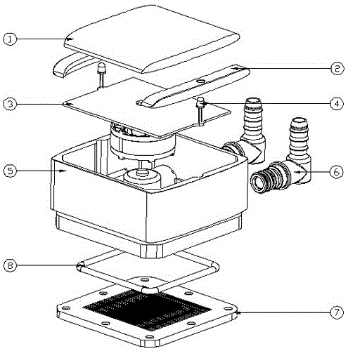 Cooling device with gesture sensing control function