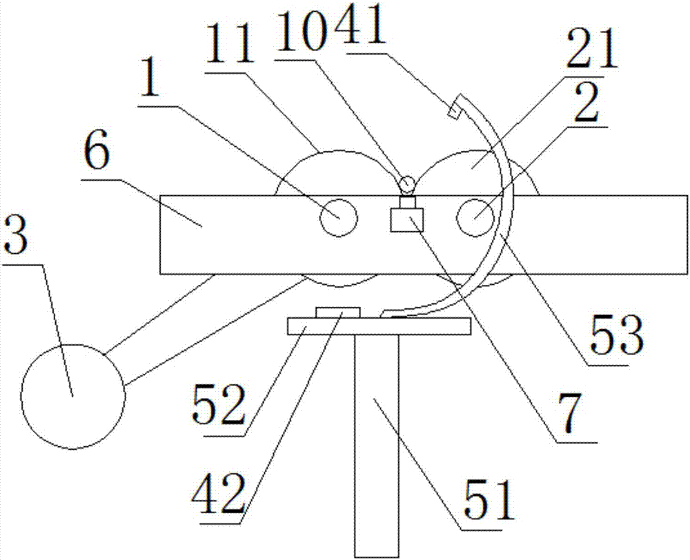 Heating angle adjusting device for variable-cross-section stabilizer rod