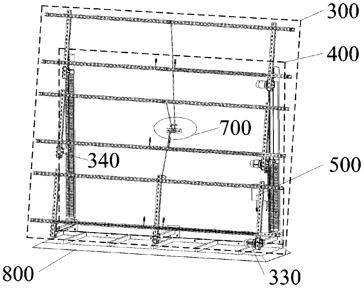 Electric folding photovoltaic power generation system