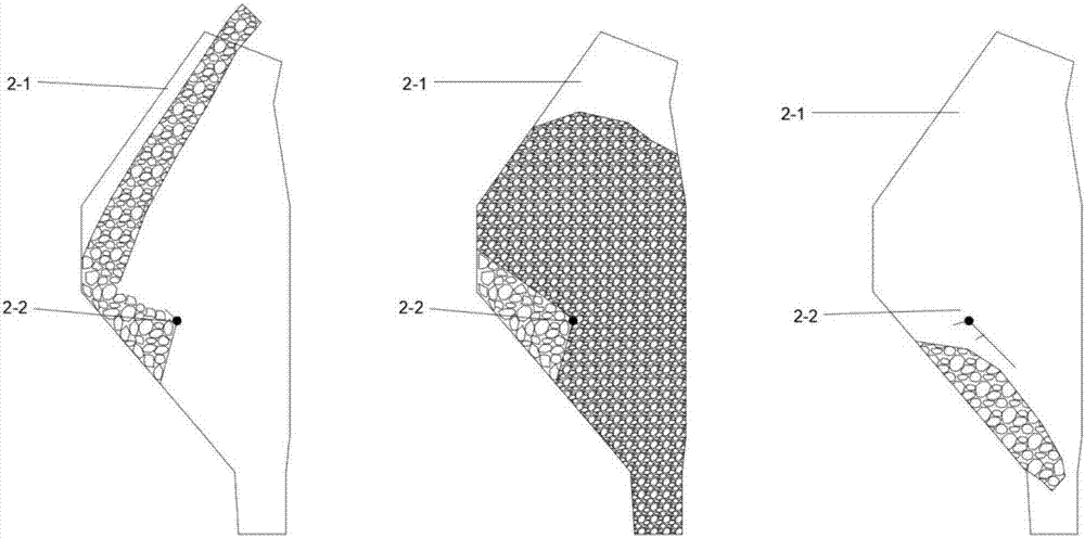 Grading and quality-dividing material distribution method in blast furnace