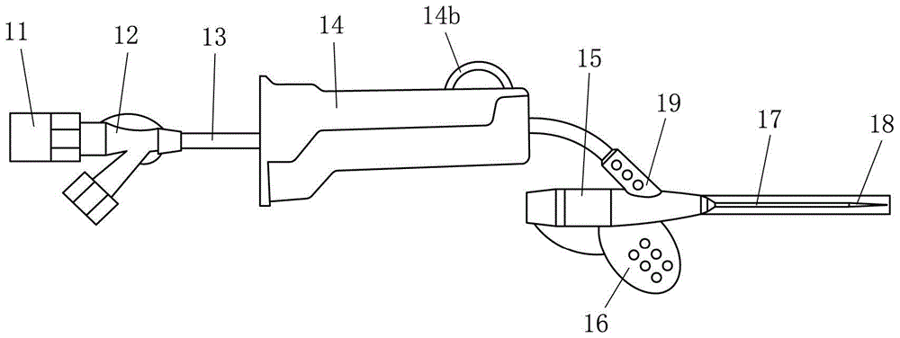 A medical convenient positive pressure indwelling needle