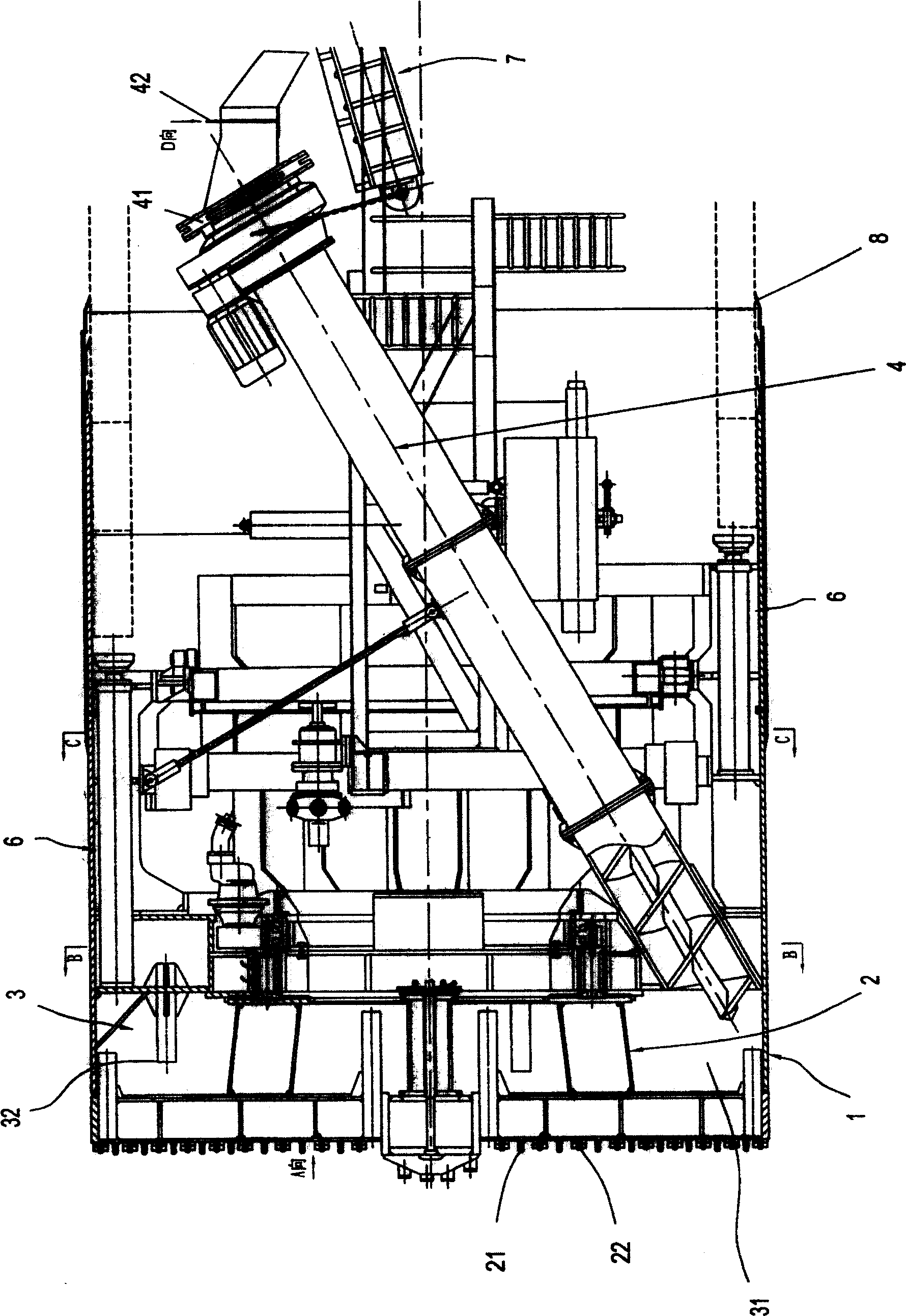 Combined balance shield machine