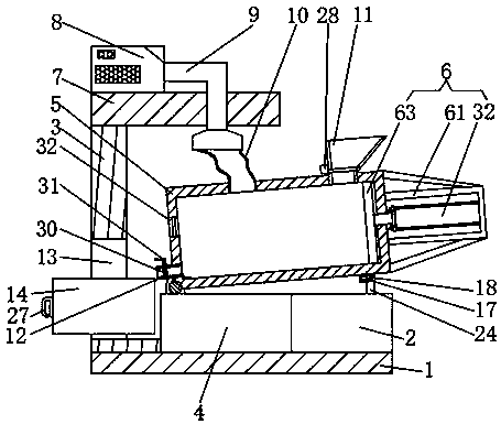 Machine for treat and drying feces of chicken and duck