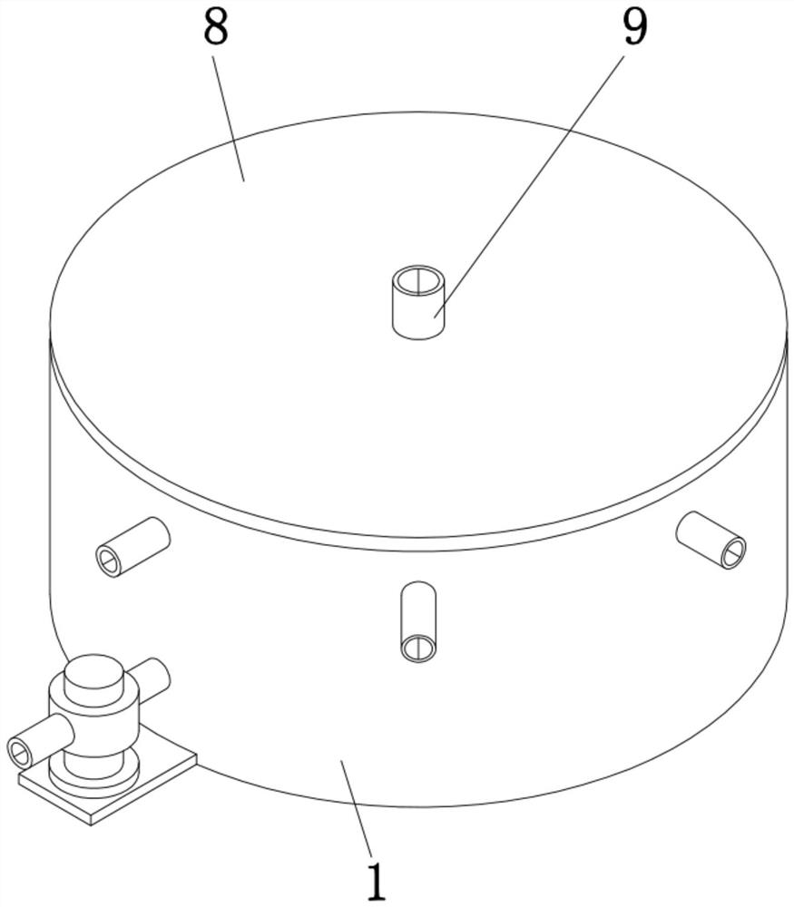 Oil-removing and slag-skimming device for sewage treatment