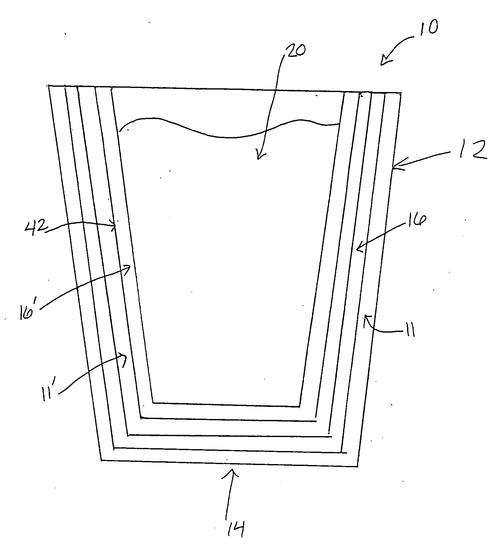 Disposable cup with Mylar insulation