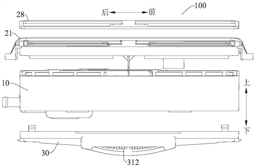 Dispensing device and laundry treatment device