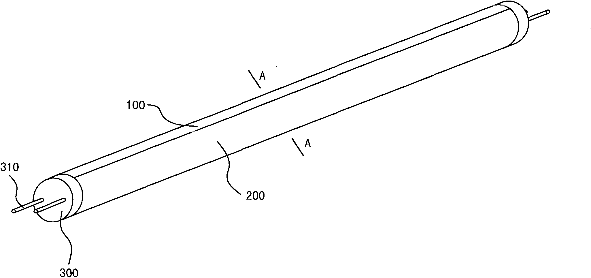 Quasi-fluorescence LED illumination monomer and application thereof