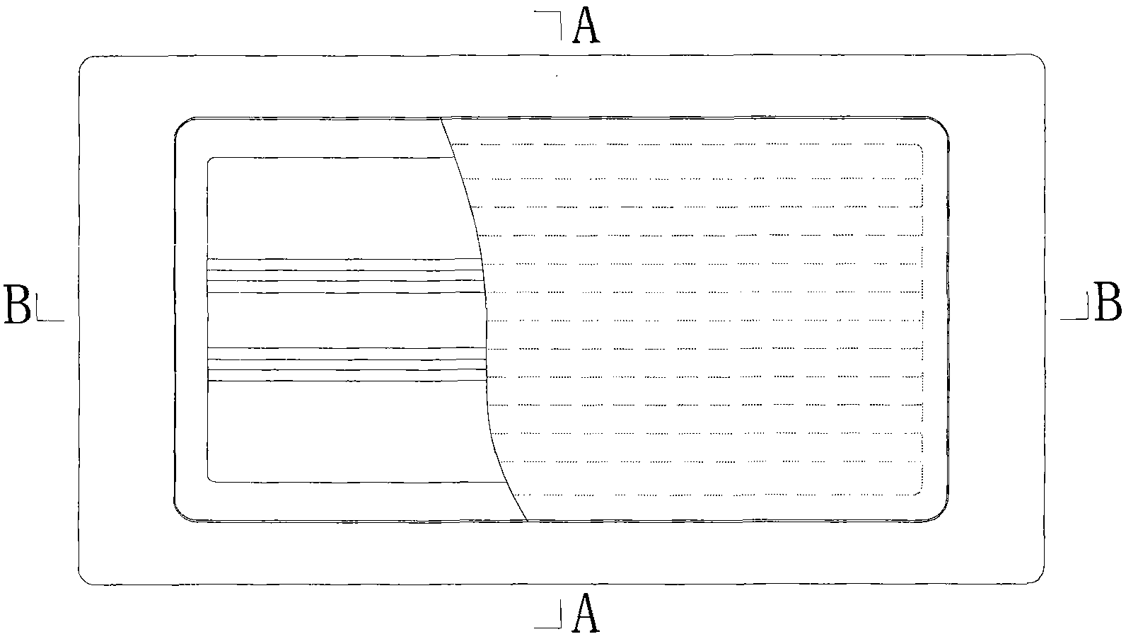 Quasi-fluorescence LED illumination monomer and application thereof