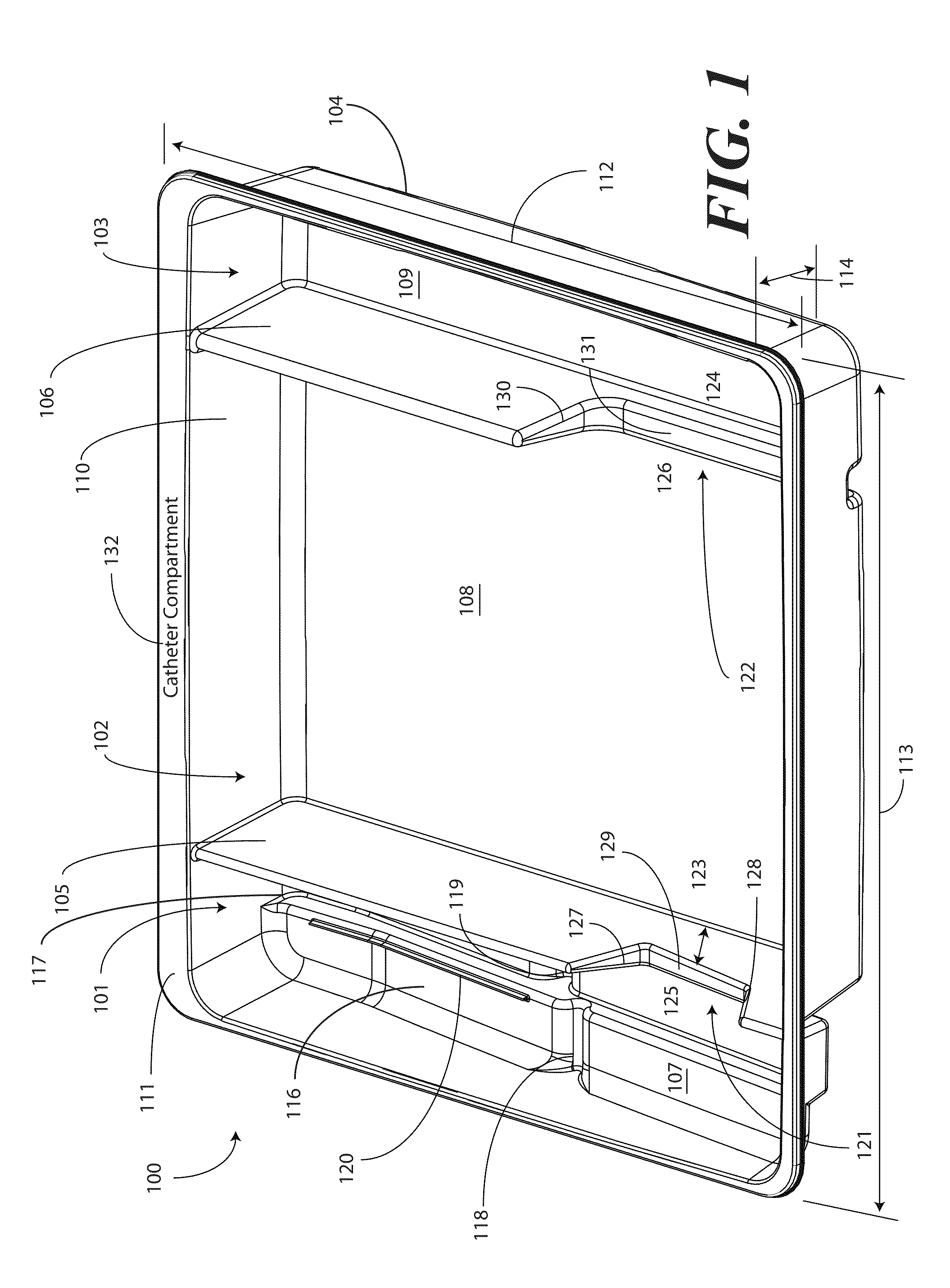 Catheter tray, packaging system, instruction insert, and associated methods