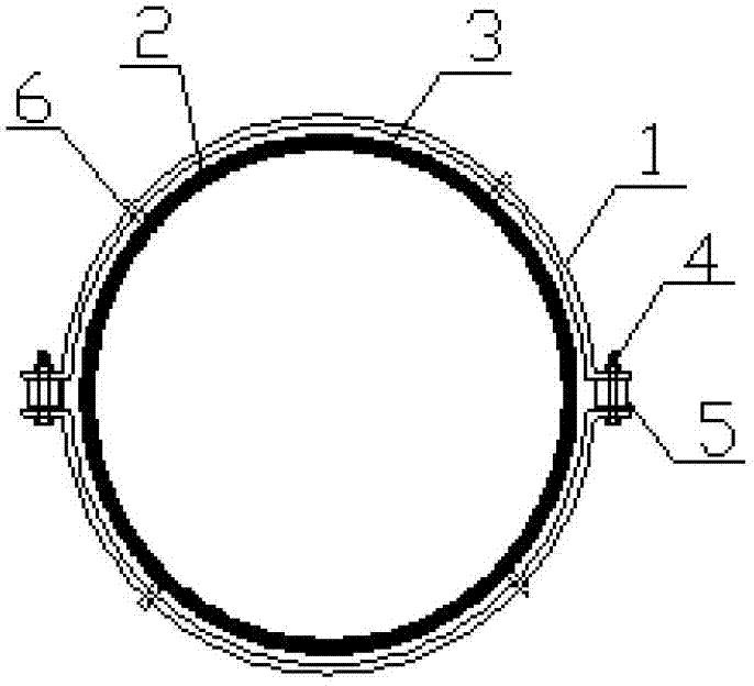 Assembled-type externally-restricted buckling-restrained supporting component