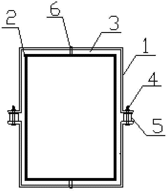 Assembled-type externally-restricted buckling-restrained supporting component