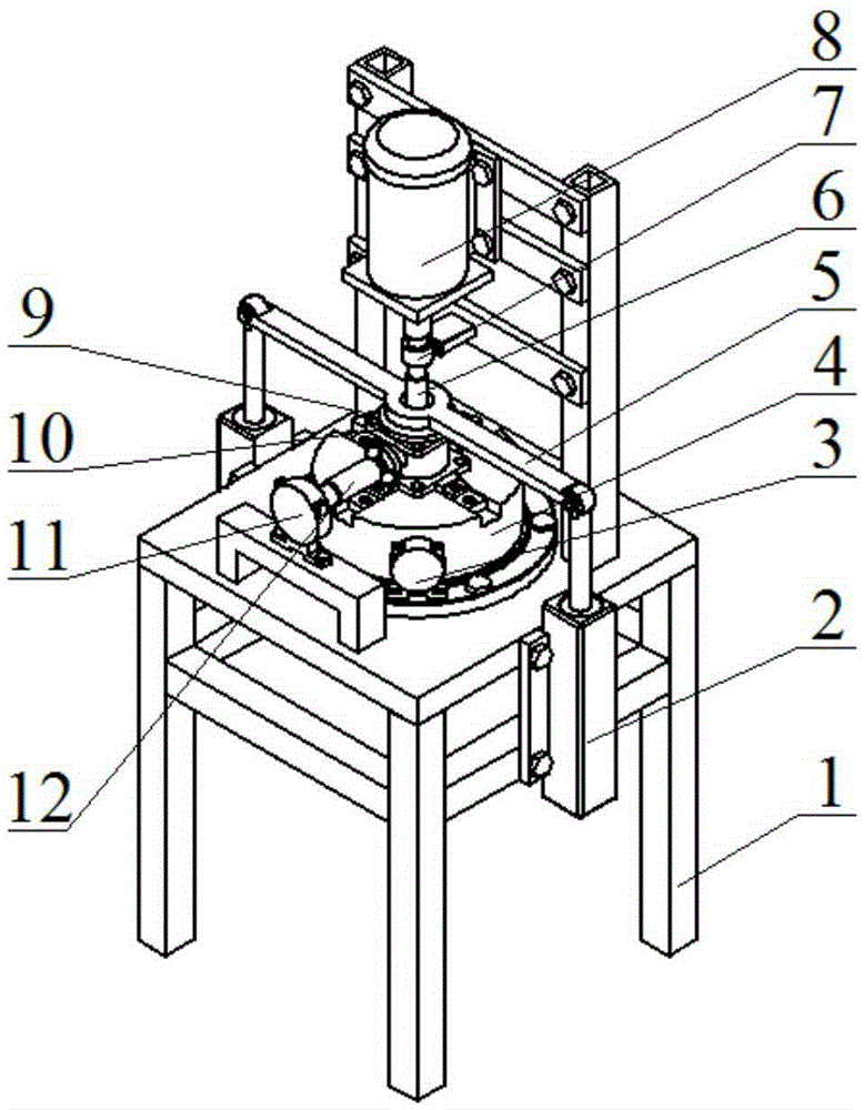 Mechanical device and assembling method for automatic square ball valve assembling system