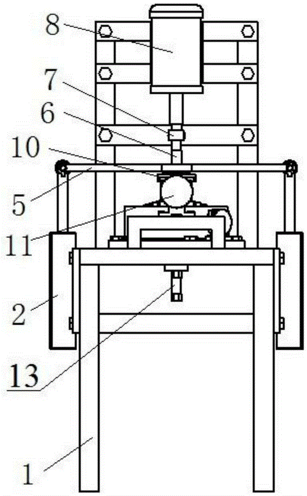 Mechanical device and assembling method for automatic square ball valve assembling system