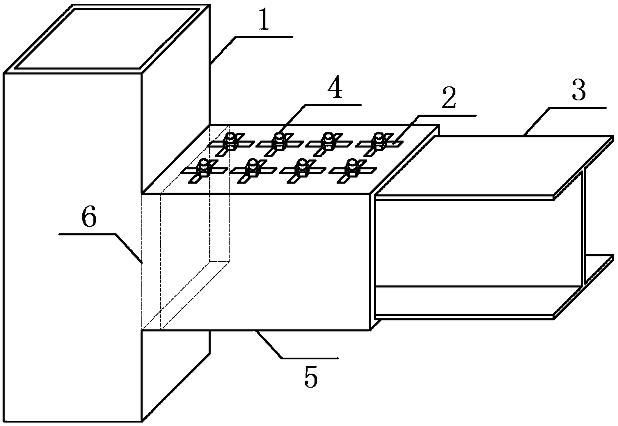 Fabricated steel structure beam and column joint capable of consuming energy in earthquake, and manufacturing method thereof