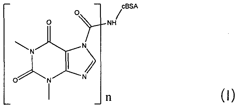 Theophylline conjugate and preparation method and application thereof