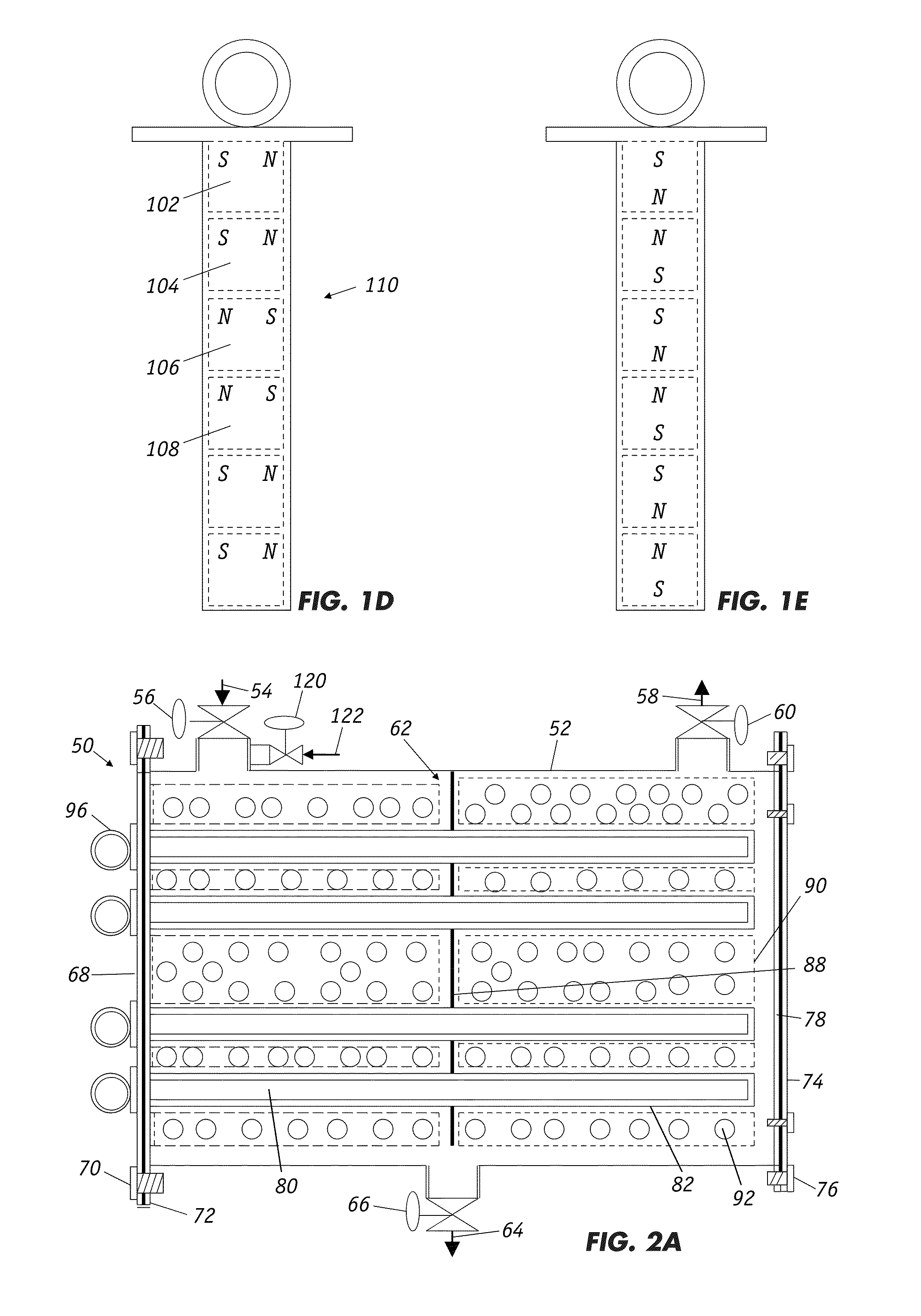 Filters for paramagnetic and diamagnetic substances