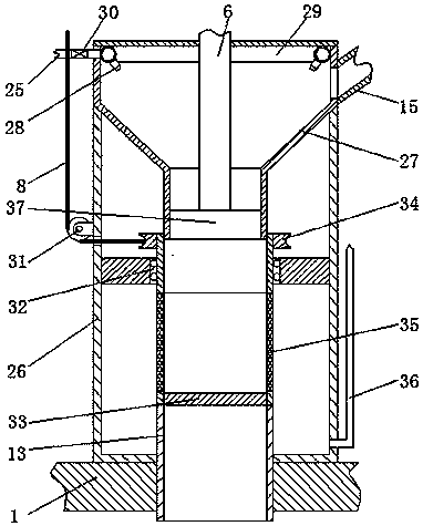 Waste collecting device for surgical nursing