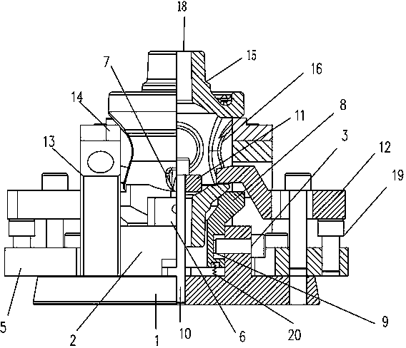 Floating vehicle fixture for differential shell and clamping method