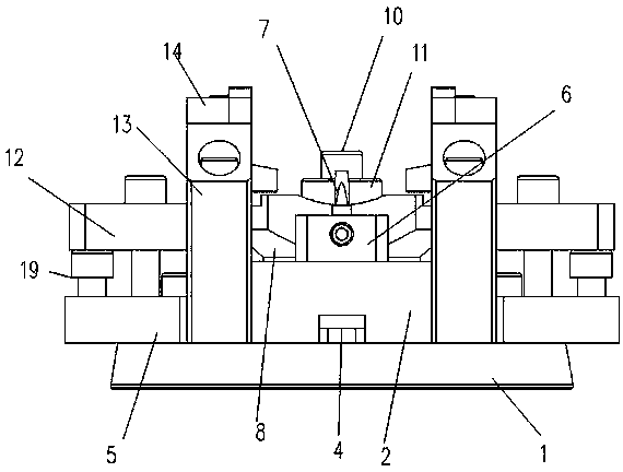 Floating vehicle fixture for differential shell and clamping method