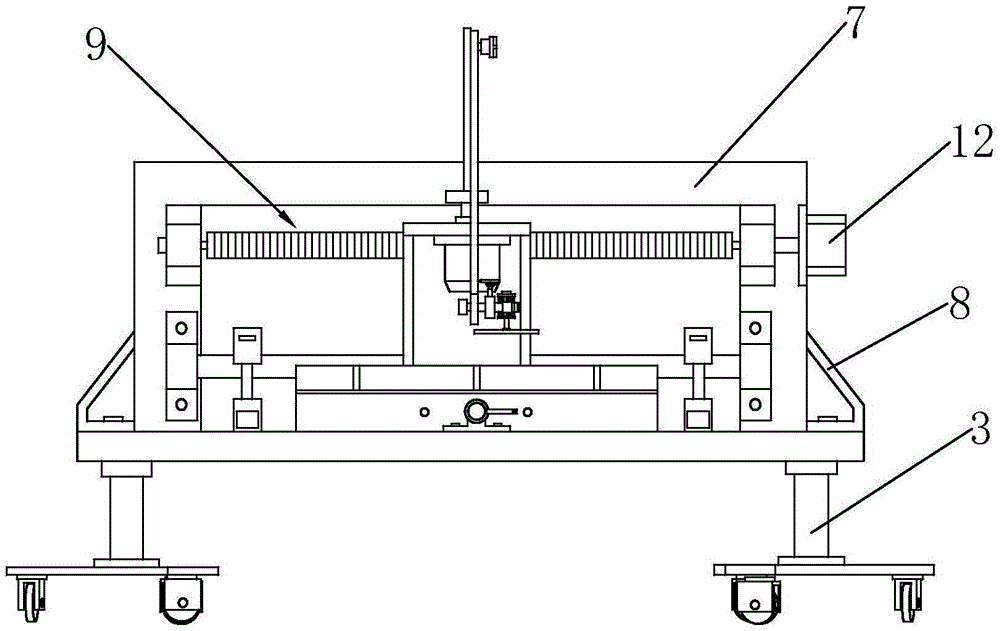 Polishing device for wooden decorative board