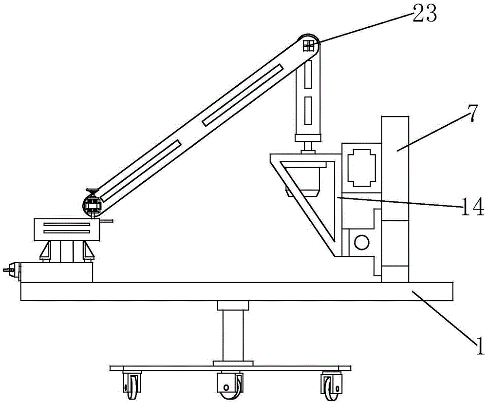 Polishing device for wooden decorative board