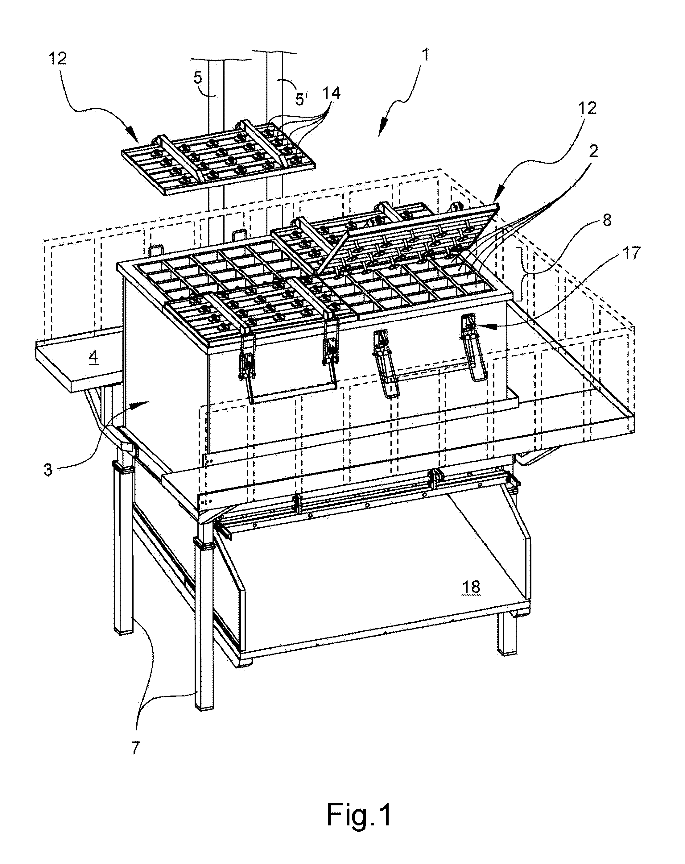 Apparatus and procedure for the molding and cooking of stuffed food products