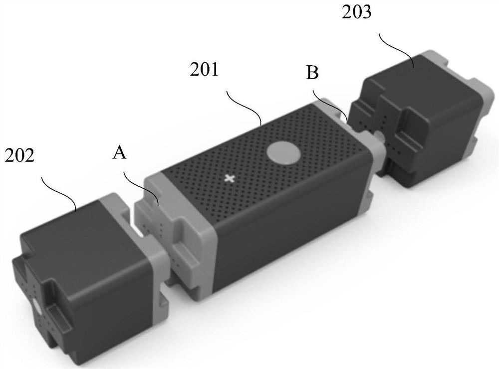 A device, a splicing system and a data processing method