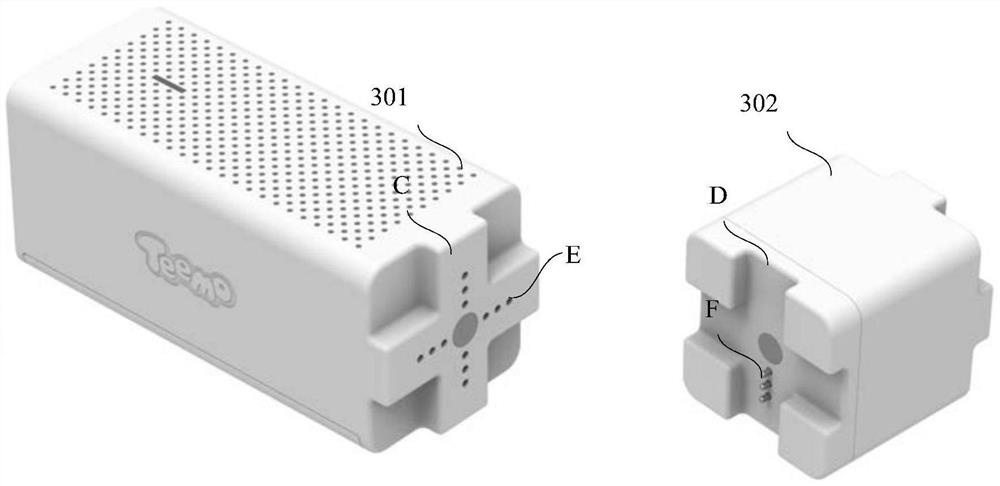 A device, a splicing system and a data processing method