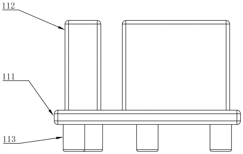 Packaging box connecting part and base and packaging box