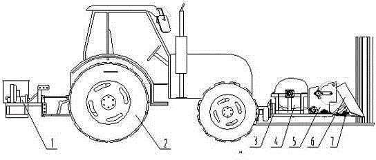 Cassava straw smashing and returning machine