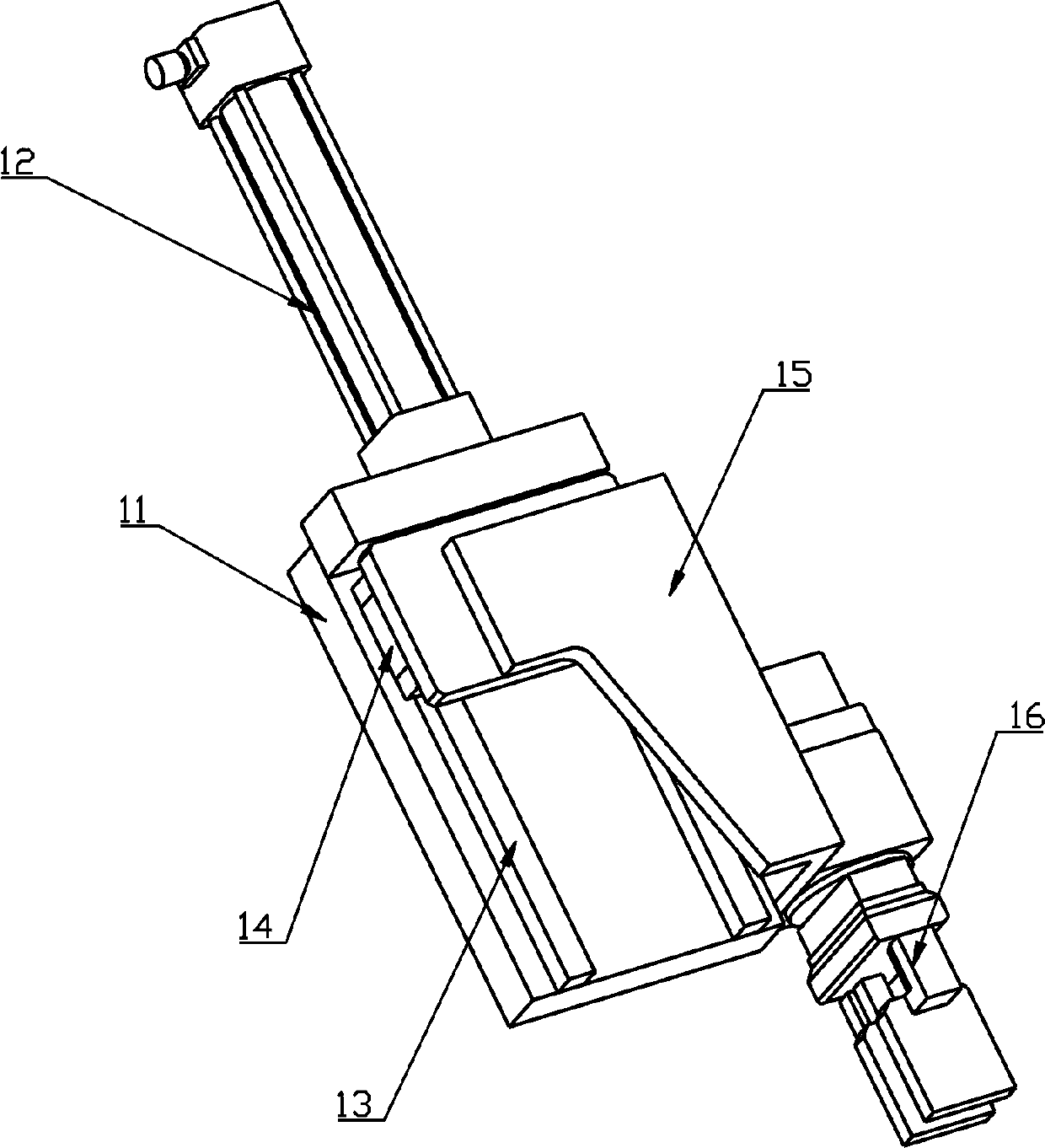 Built-in automatic feeding and discharging device capable of realizing progressive feeding of bars