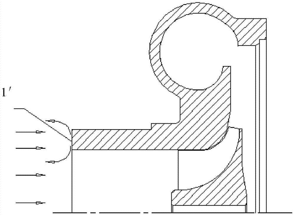 Exhaust gas turbocharger pressure shell with bypass flow path