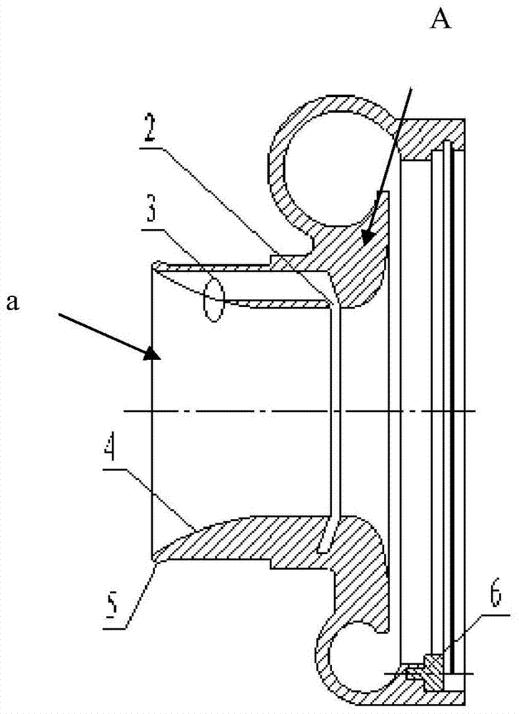 Exhaust gas turbocharger pressure shell with bypass flow path