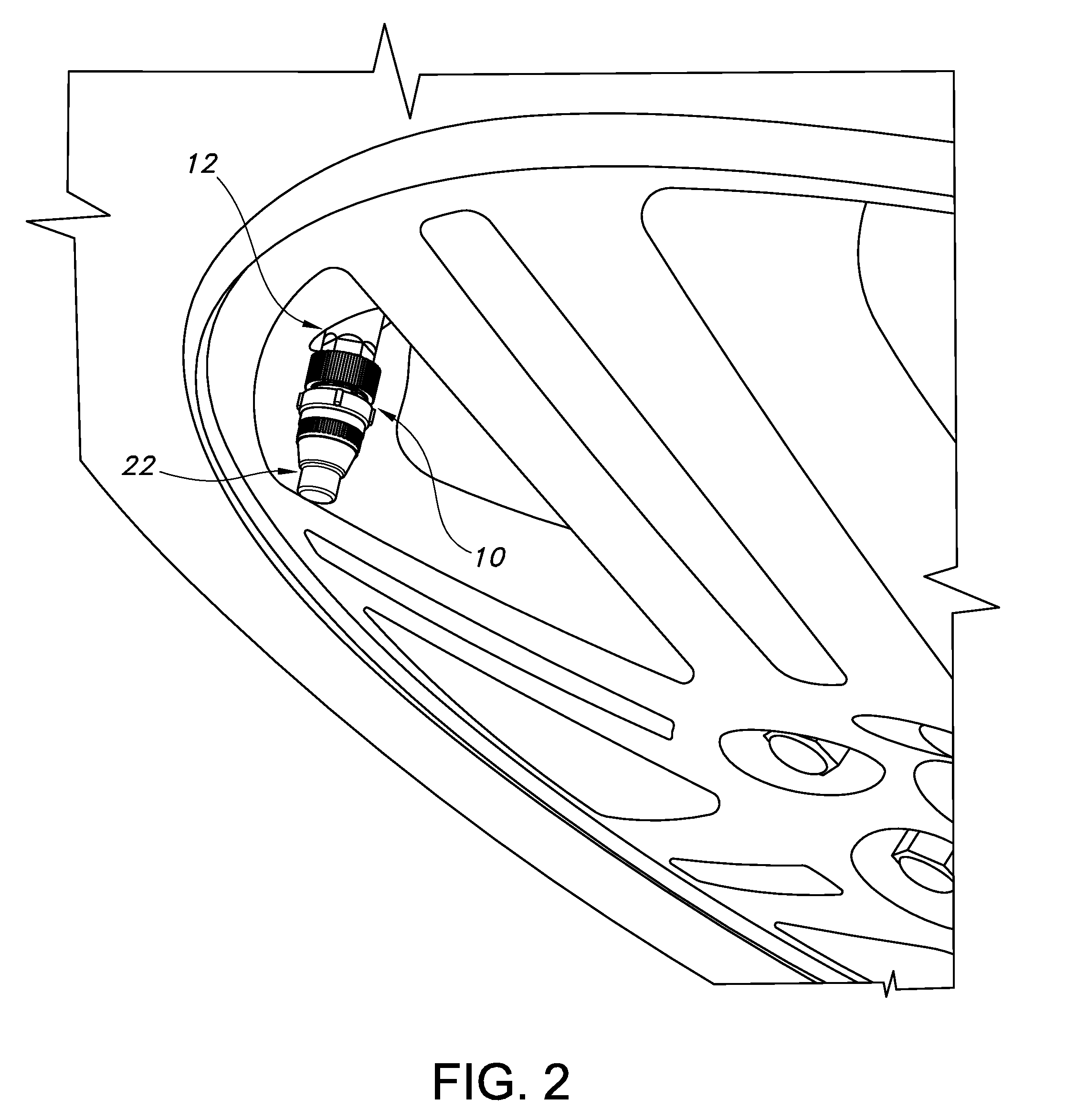 Stem-mounted tire inflation pressure regulator