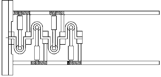 Furnace wire bending process adopting screw rod type clamping device and adopting heat treatment