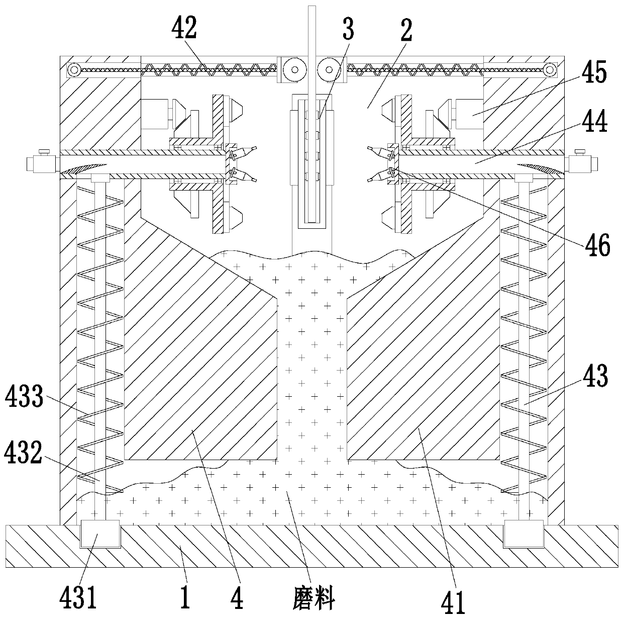 Sand blasting processing treatment technology for glass production and manufacture