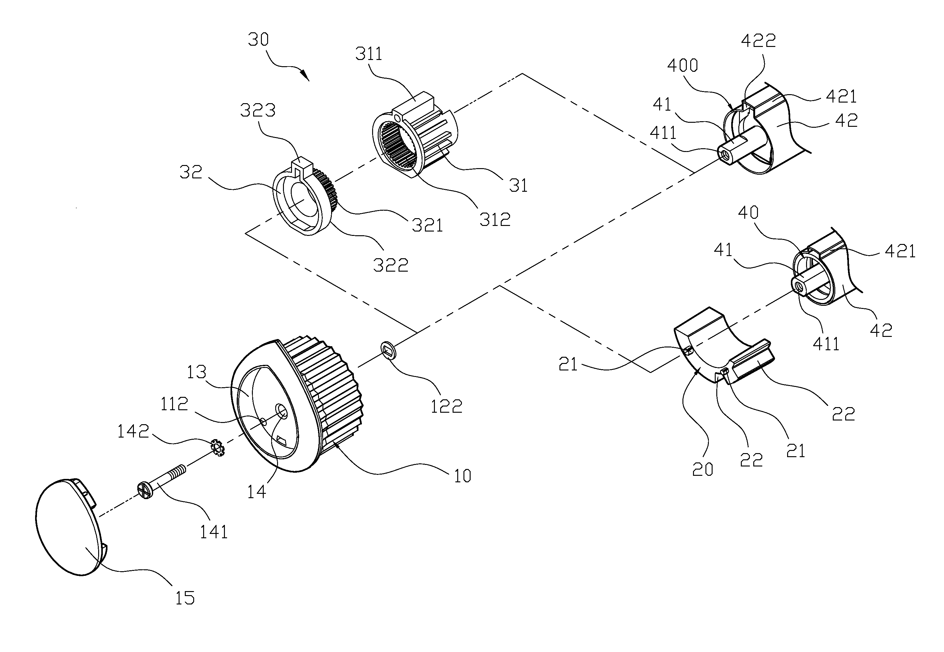 Wall-mounted faucet control components