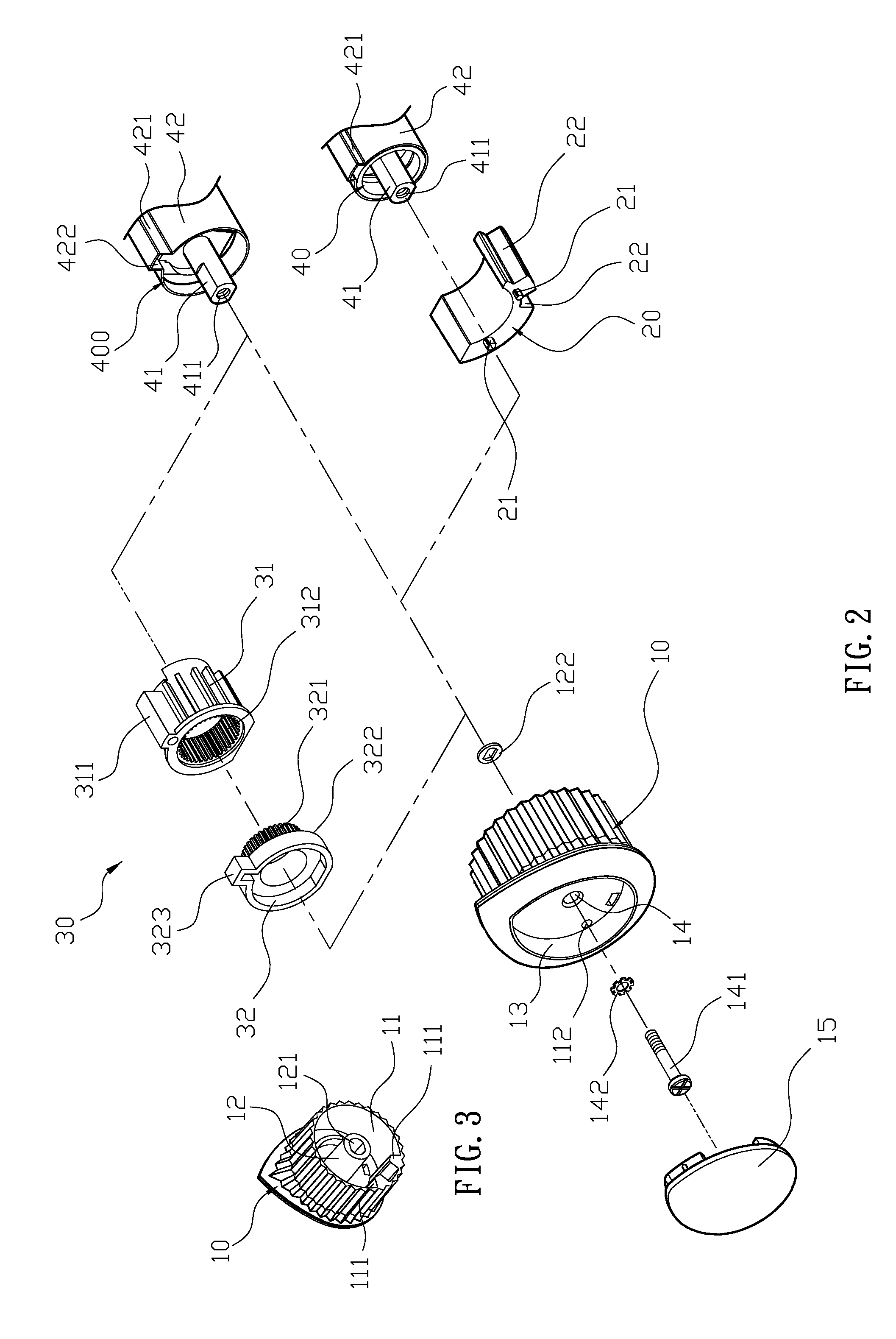 Wall-mounted faucet control components