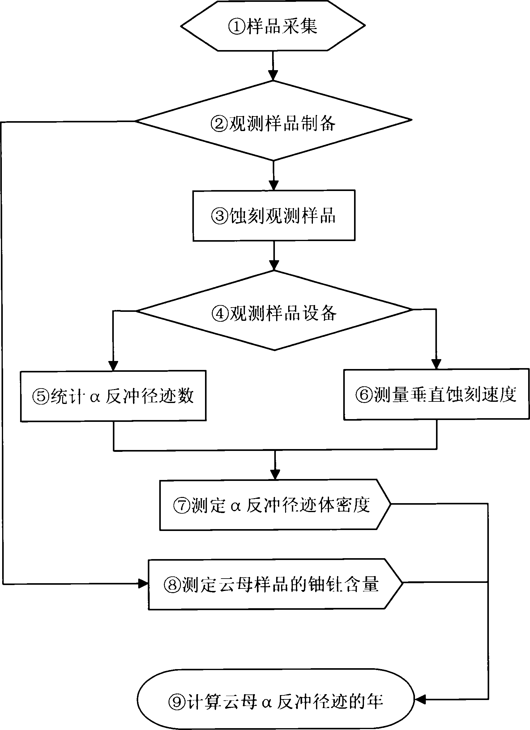 Alph recoil track dating method