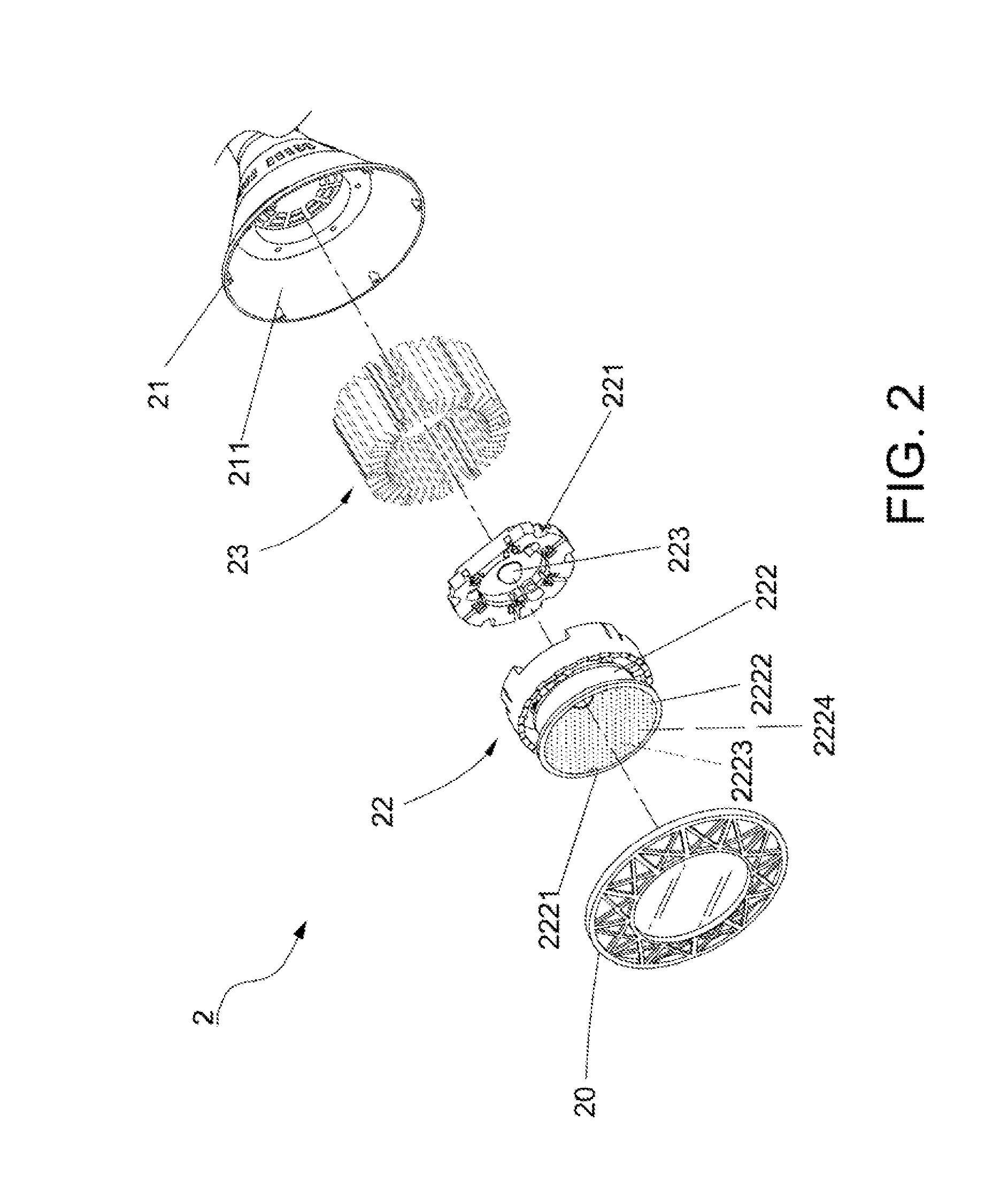 LED lamp capable of increasing light saturation