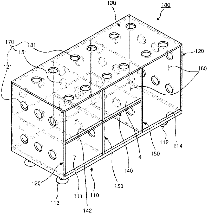 Side-dish compartment case for refrigerator