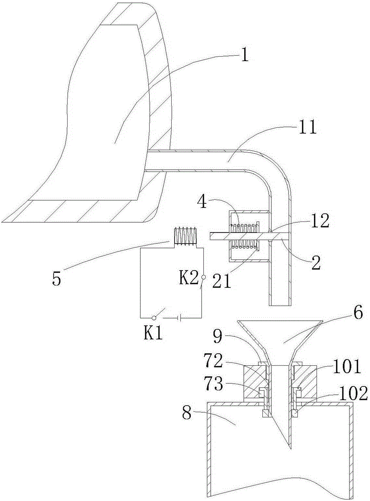 A liquid filling device