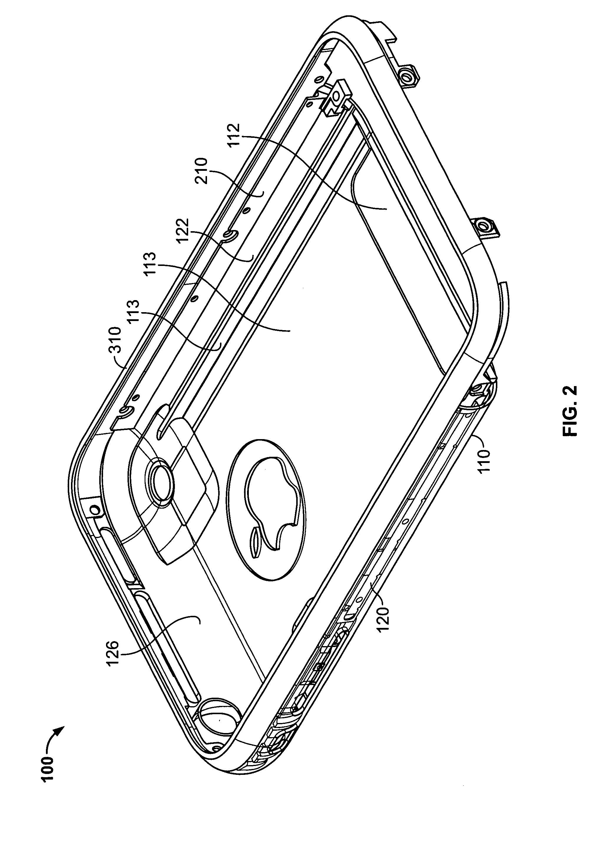 Cold worked metal housing for a portable electronic device