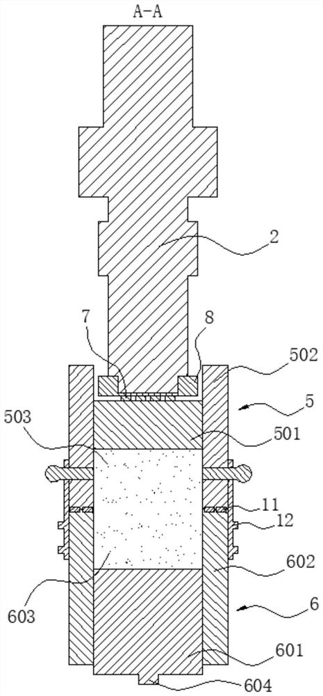 Discrete material shearing device